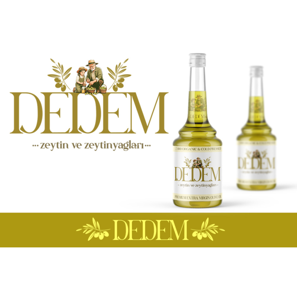dedem zeytin ve zeytinyağlari için logo yarışmasına 492269 tarafından girilen tasarım