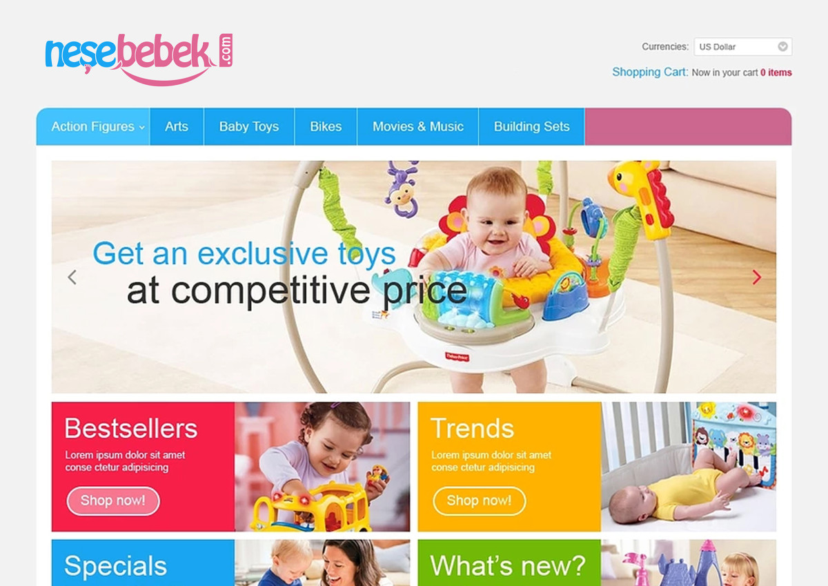 Tasarlayan mrdgsn-NeşeBebek.com Logo Tasarımı 355x100 px