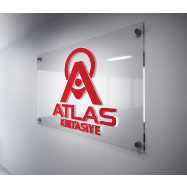 Atlas Kırtasiye yeni logosunu arıyor  yarışmasına tasarımcı erkaraonur tarafından sunulan  tasarım 