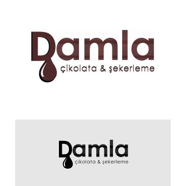 DAMLA Çikolata ve Şekerleme logo tasarım yarışmasına tasarımcı Ou Creative  tarafından sunulan  tasarım 