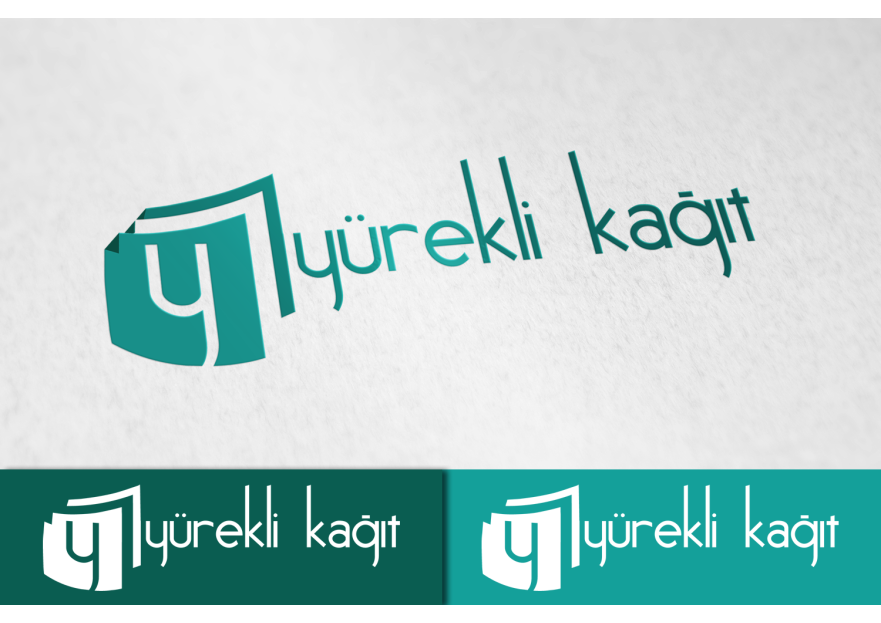 Yürekli Kağıt Yeni Logosunu Arıyor. yarışmasına tasarımcı fuzuli tarafından sunulan  tasarım 