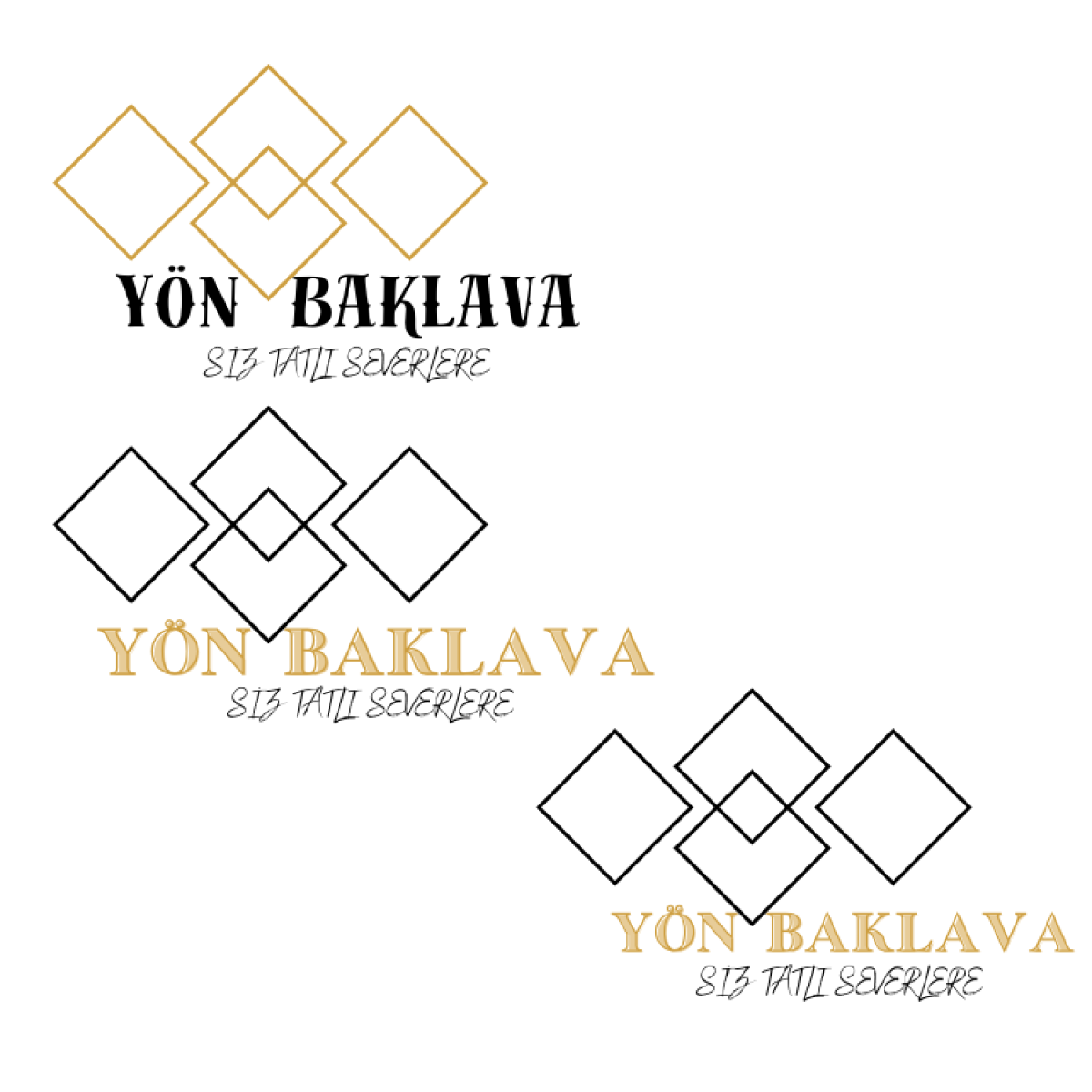 Tasarlayan Merff-Yön Baklava şirketimiz için sade ve şık