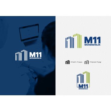 M11 MÜH LOGO VE KURUMSAL  yarışmasına tasarımcı EmreDesign ™ tarafından sunulan  tasarım 