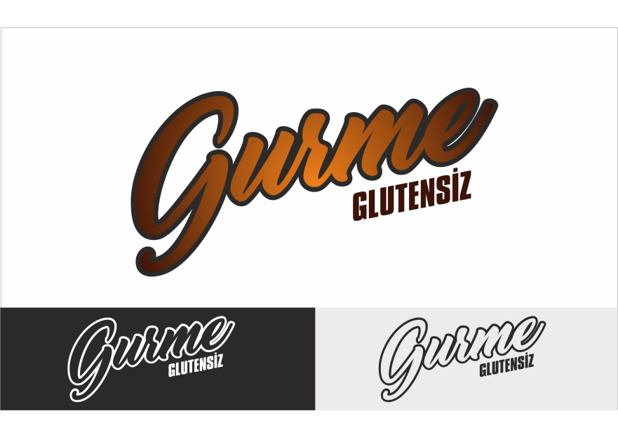 Glutensiz gıda üreten restoran cafe Logo yarışmasına tasarımcı ErcanH tarafından sunulan  tasarım 