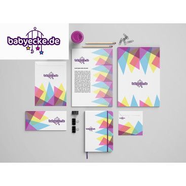 Logo+Kurumsal Kimlik Online Bebek Magaza yarışmasına tasarımcı yeninesilgrafik tarafından sunulan  tasarım 