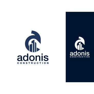 Adonis Construction Logo Tasarımı yarışmasına tasarımcı gokhandesignr tarafından sunulan  tasarım 