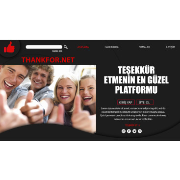 TEŞEKKÜR EDERİM yarışmasına tasarımcı 8888 tarafından sunulan  tasarım 