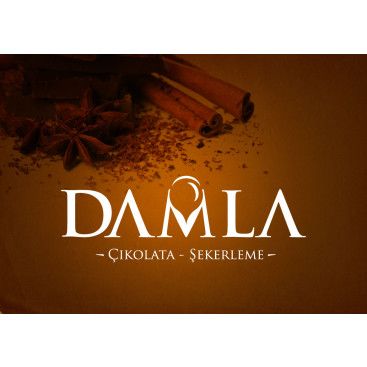 DAMLA Çikolata ve Şekerleme logo tasarım yarışmasına tasarımcı celender tarafından sunulan  tasarım 