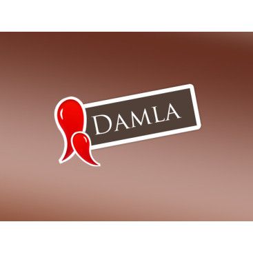 DAMLA Çikolata ve Şekerleme logo tasarım yarışmasına tasarımcı BakuCeyhan tarafından sunulan  tasarım 