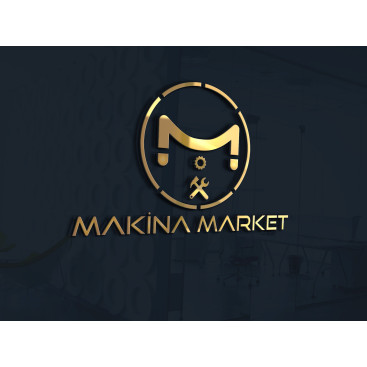 MAKİNA MARKET İSİMLİ ŞİRKETİMİZE LOGO  yarışmasına tasarımcı rAksa tarafından sunulan  tasarım 