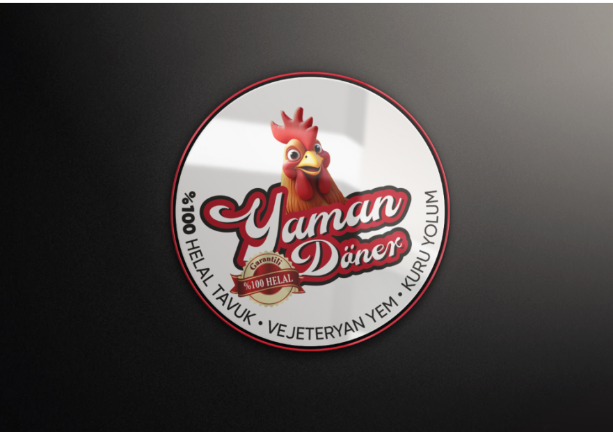 Kuru Yolum Helal Tavuk Döner Markası  yarışmasına tasarımcı GCLONR tarafından sunulan  tasarım 