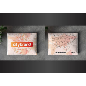 kargo poşeti logo tasarımı yarışmasına tasarımcı Cerenxarte tarafından sunulan  tasarım 