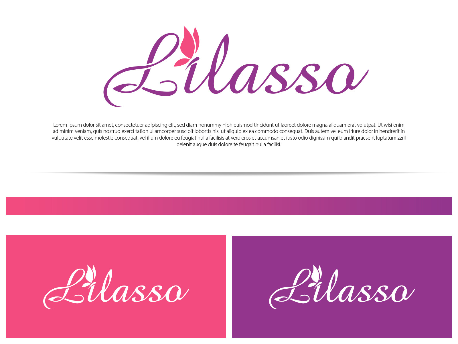 Tasarlayan Etrah™-''LİLASSO'' MARKASI İÇİN LOGO-KARTVİZİT
