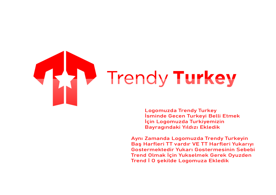 Trendy Turkey Kurumsal Logo Calismasi yarışmasına tasarımcı Furkan Aklan tarafından sunulan  tasarım 