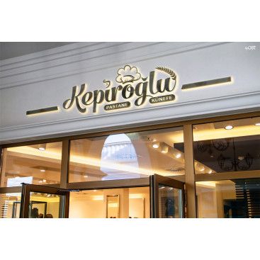 kepiroğlu pastanesi yarışmasına tasarımcı ASL REKLAM tarafından sunulan  tasarım 