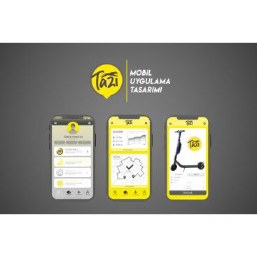 SCOOTER PAYLAŞIM SİSTEMİNE TASARIM yarışmasına tasarımcı ankagraphic tarafından sunulan  tasarım 