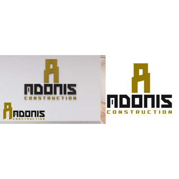 Adonis Construction Logo Tasarımı yarışmasına tasarımcı DNG tarafından sunulan  tasarım 
