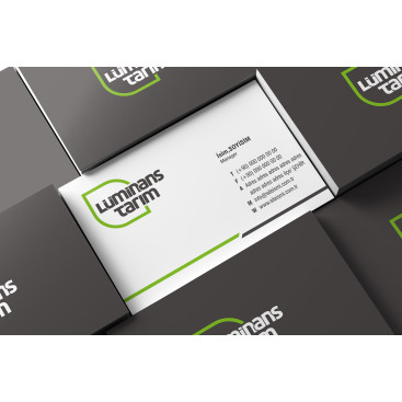 Lüminans Tarım için yeni bir kimlik  yarışmasına tasarımcı RΛPİDO tarafından sunulan  tasarım 