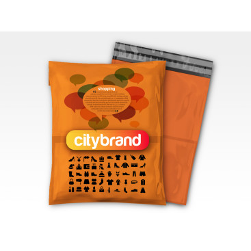 kargo poşeti logo tasarımı yarışmasına tasarımcı grafikodam tarafından sunulan  tasarım 