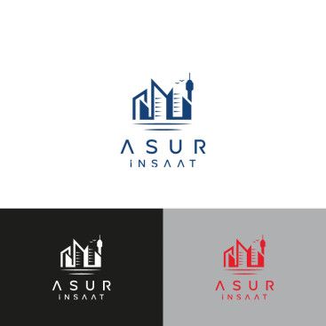 ASUR İNŞAAT İÇİN LOGO TASARIM yarışmasına tasarımcı fatihyilmaz tarafından sunulan  tasarım 