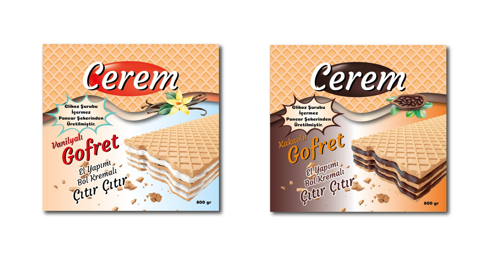 Tasarlayan AyhaNN™-Özel Nostalji Gofret kutusu ve Logosu 