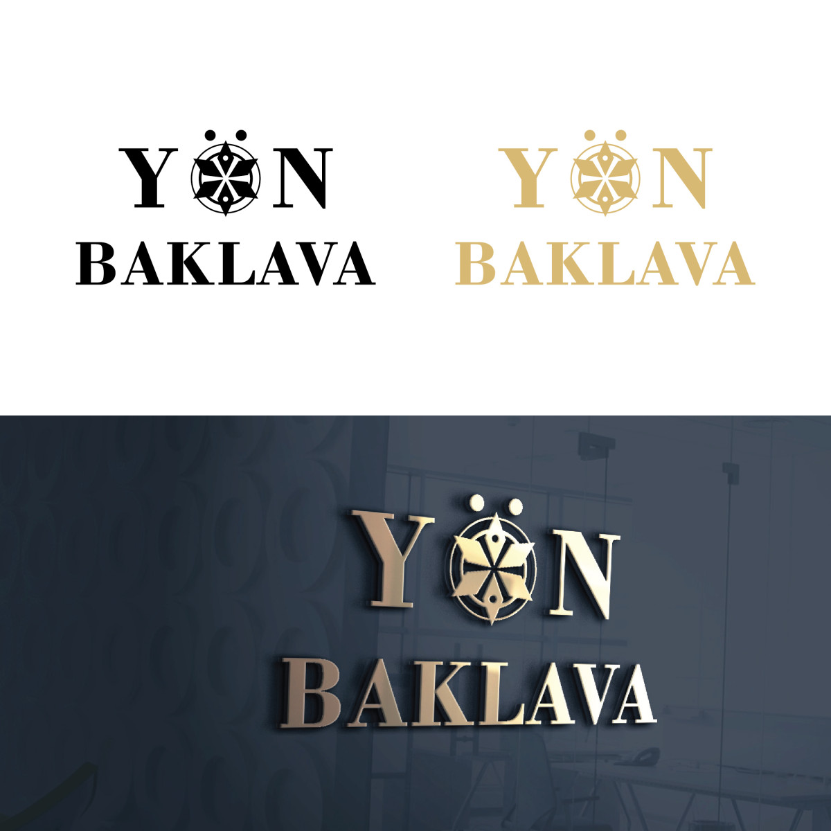 Tasarlayan seydanurblgn-Yön Baklava şirketimiz için sade ve şık
