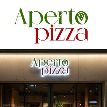 APERTO PİZZA LOGOSUNU ARIYOR yarışmasına tasarımcı Büşra Bahar tarafından sunulan  tasarım 