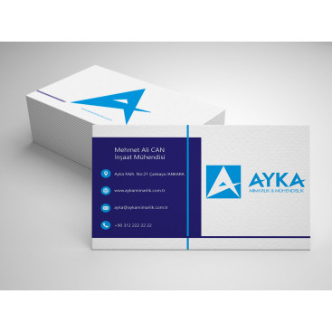 Kartvizit tasarımı yarışmasına tasarımcı Morperest tarafından sunulan  tasarım 