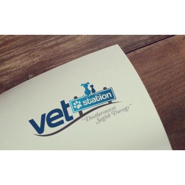 VET STATION VETERİNER KLİNİĞİ   LOGO  yarışmasına tasarımcı Trgy tarafından sunulan  tasarım 
