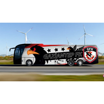Gaziantep FK Takım Otobüsü Tasarımı yarışmasına tasarımcı 8888 tarafından sunulan  tasarım 