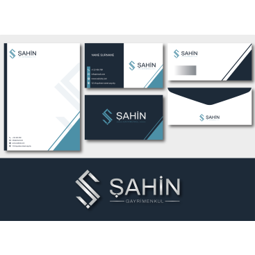 Şahin Gayrimenkul Logo + Kurumsal Kimlik yarışmasına tasarımcı bulutt tarafından sunulan  tasarım 