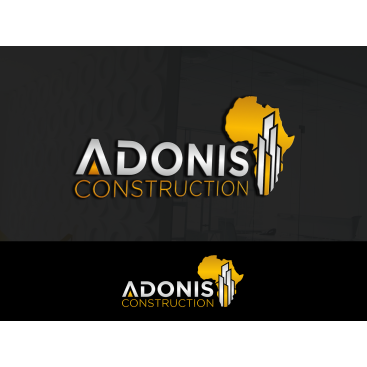 Adonis Construction Logo Tasarımı yarışmasına tasarımcı 443618 tarafından sunulan  tasarım 