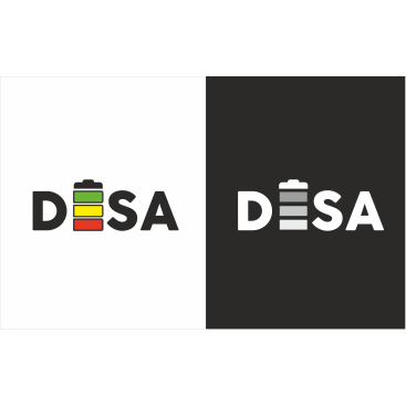 DESA  için logo tasarımı (akü -enerji) yarışmasına tasarımcı ErcanH tarafından sunulan  tasarım 