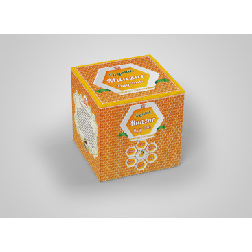 Organik bal kavanozu kutusu yarışmasına tasarımcı Sihir tarafından sunulan  tasarım 