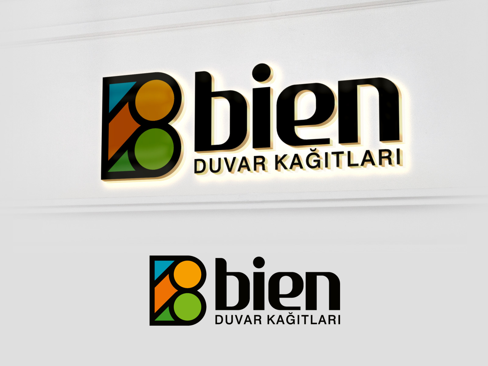Tasarlayan Ersin Esra-duvar kağıdı firmamıza güçlü farkı logo