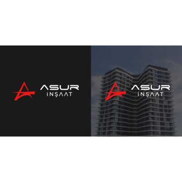 ASUR İNŞAAT İÇİN LOGO TASARIM yarışmasına tasarımcı gokhandesignr tarafından sunulan  tasarım 