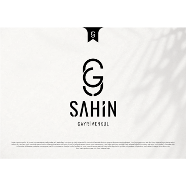 Şahin Gayrimenkul Logo + Kurumsal Kimlik yarışmasına tasarımcı fatihnobile tarafından sunulan  tasarım 