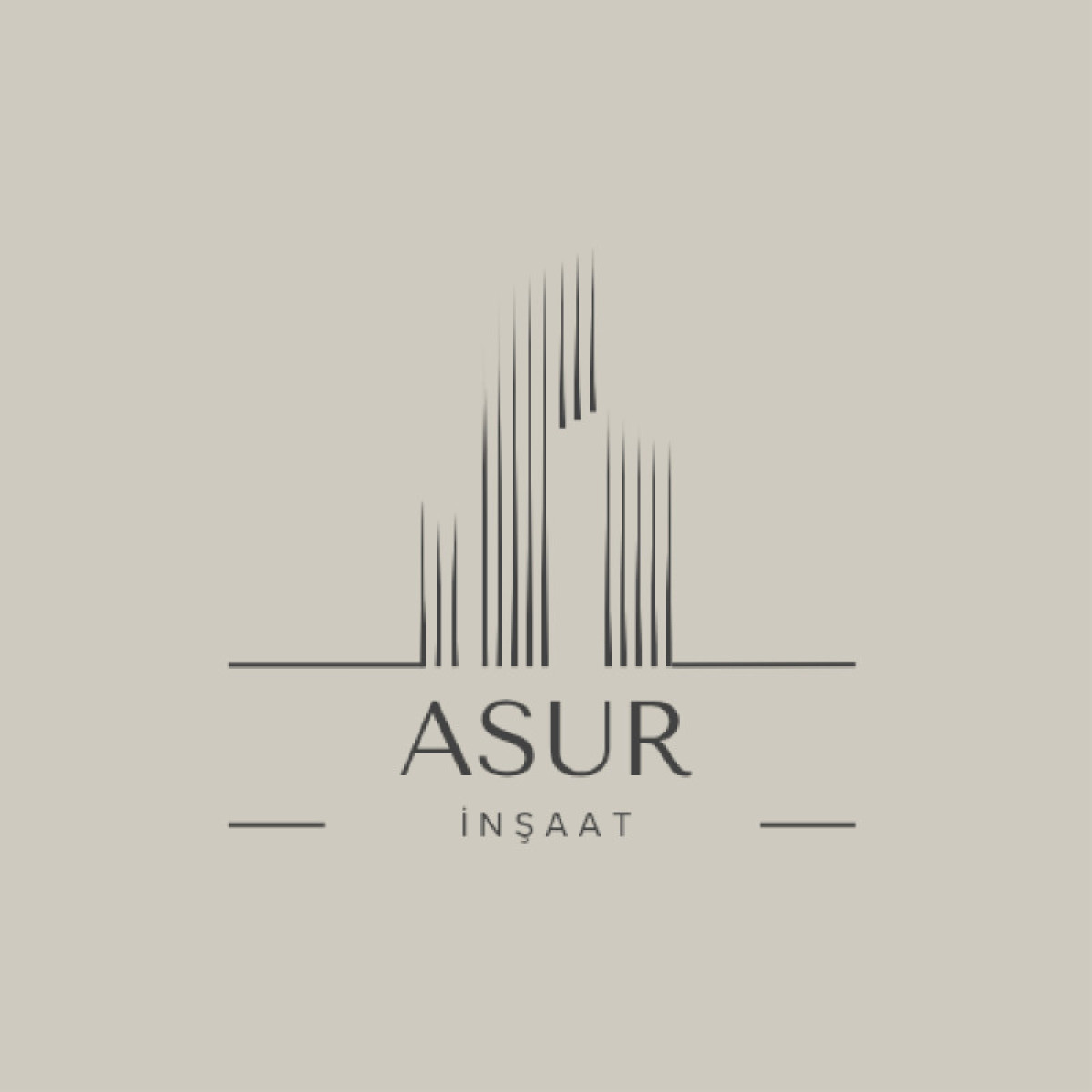 Tasarlayan Berat Öztürk-ASUR İNŞAAT İÇİN LOGO TASARIM