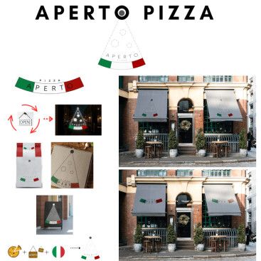 APERTO PİZZA LOGOSUNU ARIYOR yarışmasına tasarımcı ar-ch-olic tarafından sunulan  tasarım 