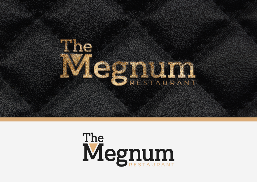 The Megnum Restoranı İçin Logo Tasarım. yarışmasına tasarımcı MS™ tarafından sunulan  tasarım 