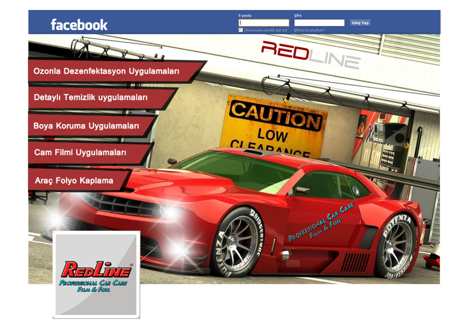 Tasarlayan ekrem-Redline Professional Car Care 