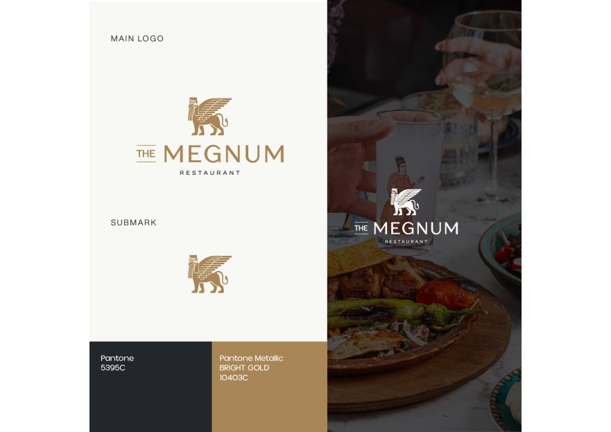 The Megnum Restoranı İçin Logo Tasarım. yarışmasına tasarımcı redsockset tarafından sunulan  tasarım 