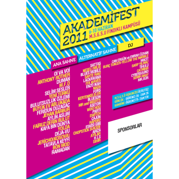 Akademifest 2011 Afiş Tasarımı yarışmasına tasarımcı umutcoan tarafından sunulan  tasarım 