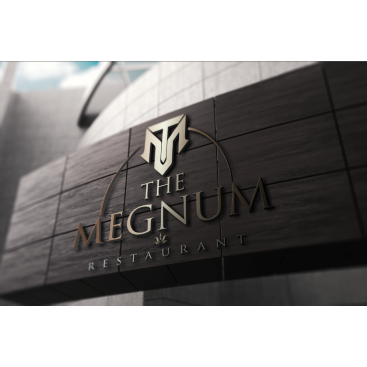 The Megnum Restoranı İçin Logo Tasarım. yarışmasına tasarımcı GCLONR tarafından sunulan  tasarım 
