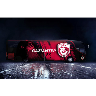 Gaziantep FK Takım Otobüsü Tasarımı yarışmasına tasarımcı pixelpalette tarafından sunulan  tasarım 