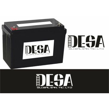 DESA  için logo tasarımı (akü -enerji) yarışmasına tasarımcı aysedesign tarafından sunulan  tasarım 