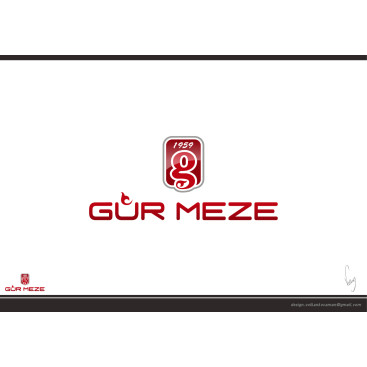 GÜR MEZE LOGOSUNU ARIYOR yarışmasına tasarımcı volkanKocaman tarafından sunulan  tasarım 