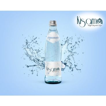 kisarna maden suyu için logo çalışması yarışmasına tasarımcı gizay grafik tarafından sunulan  tasarım 