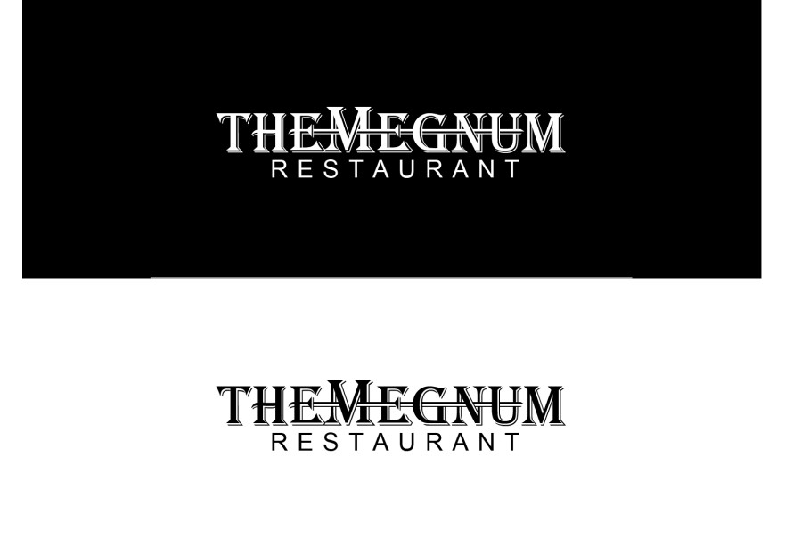 The Megnum Restoranı İçin Logo Tasarım. yarışmasına tasarımcı grafikodam tarafından sunulan  tasarım 