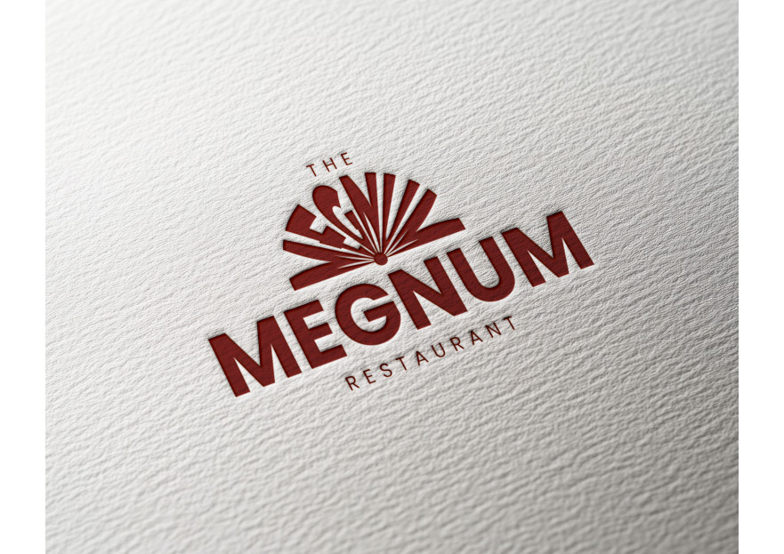 The Megnum Restoranı İçin Logo Tasarım. yarışmasına tasarımcı pinkselldesign tarafından sunulan  tasarım 